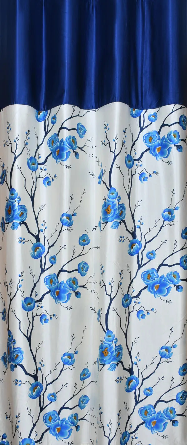 Galaxy_Home_Decor_Floral_Printed_Curtains,Pack_of_3,Blue