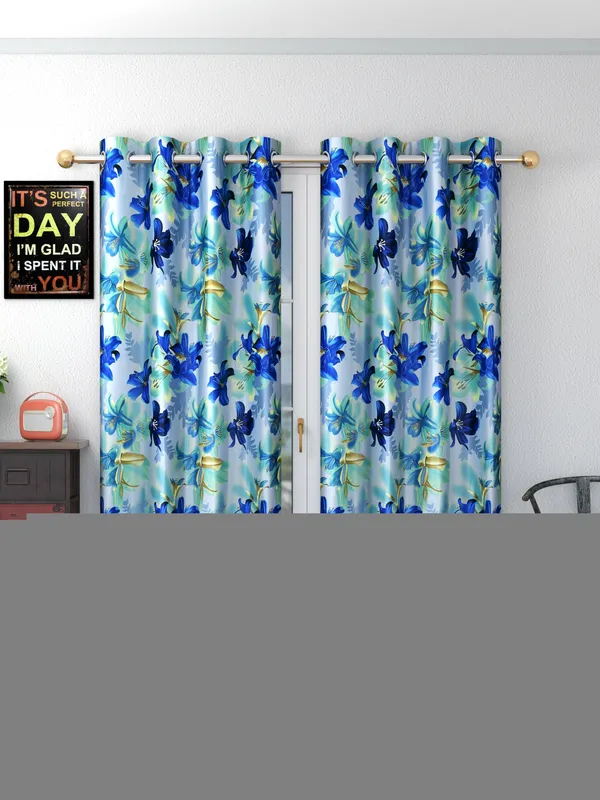 Galaxy_Home_Decor_Floral_Printed_Curtains,_Pack_of_2,Blue