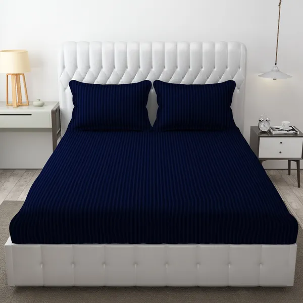Galaxy_Home_Decor_Premium_Stripe_Glace_Cotton_Double_BedSheet_with_2_Pillow_Covers,_Blue