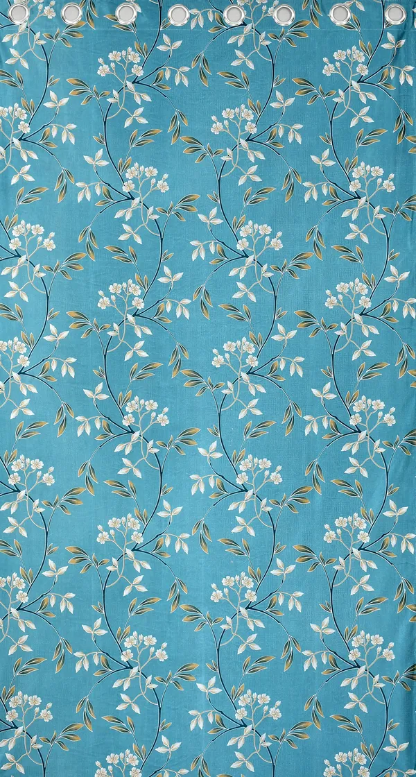 Galaxy_Home_Decor_Floral_Printed_Curtains,Pack_of_2,Blue