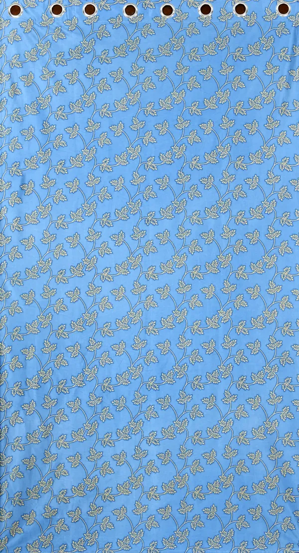Galaxy_Home_Decor_Floral_Printed_Curtains,Pack_of_2,Blue