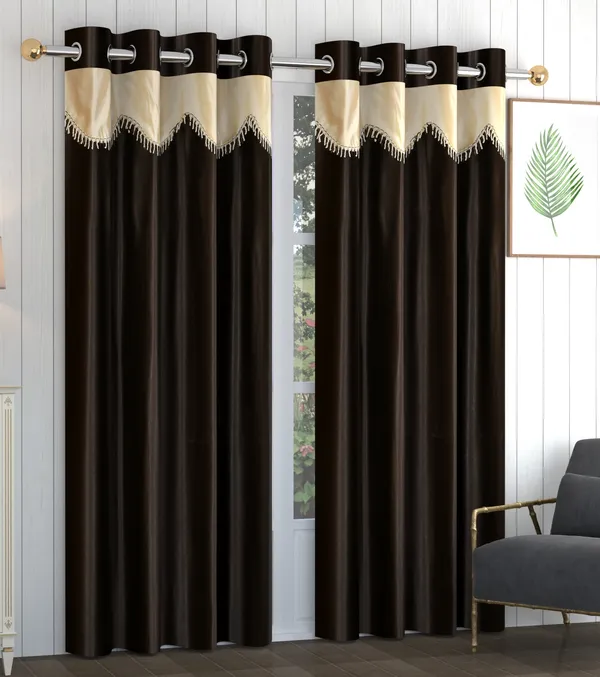 Galaxy_Home_Decor_Printed_Curtains,Pack_of_2,Brown