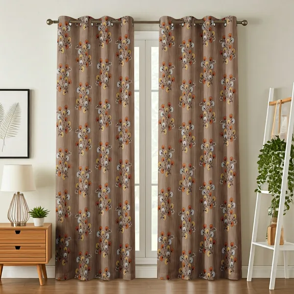 Galaxy_Home_Decor_Floral_Printed_Curtains,_Pack_of_2,_Brown