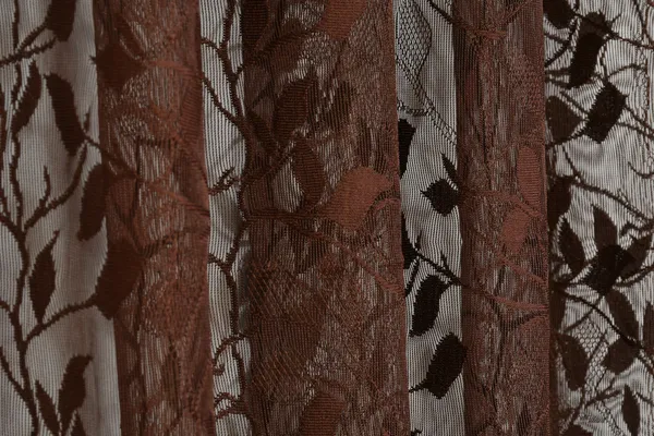 Galaxy_Home_Decor_Transparent_Leaves_Net_Design_Sheer_Curtains,_Pack_of_2,_Brown