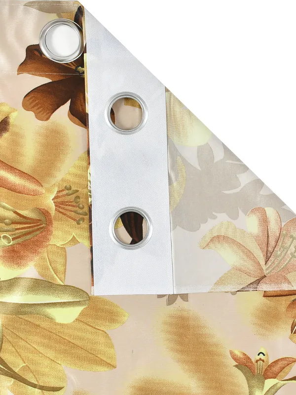 Galaxy_Home_Decor_Floral_Printed_Curtains,_Pack_of_2,Coffee