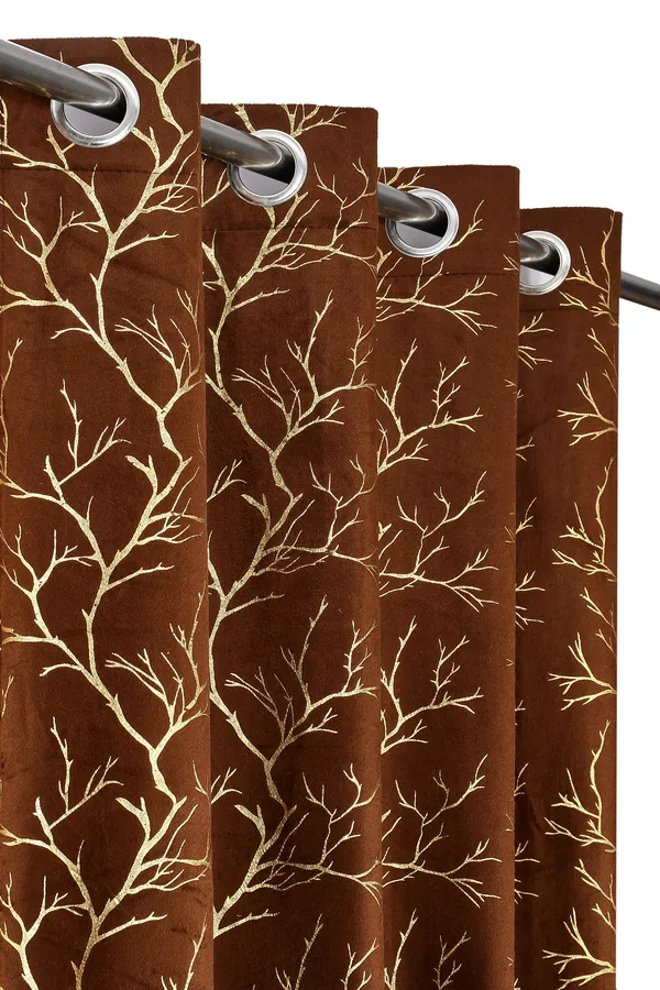 Galaxy_Home_Decor_Printed_Curtains,Pack_of_2,Coffee