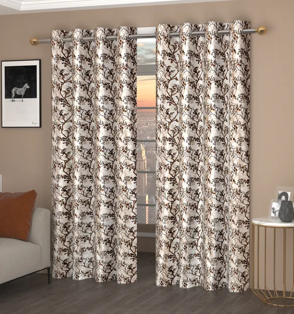 Galaxy_Home_Decor_Floral_Printed_Curtains,_Pack_of_2,_Coffee