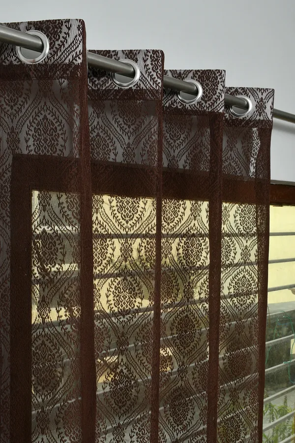 Galaxy_Home_Decor_Transparent_Damas_Net_Design_Sheer_Curtains,_Pack_of_2,_DarkBrown