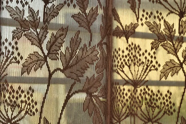 Galaxy_Home_Decor_Transparent_Flower_Net_Design_Sheer_Curtains,_Pack_of_2,DarkBrown