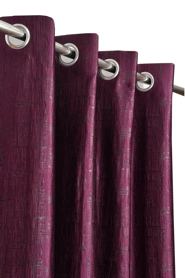 Galaxy_Home_Decor_Solid_Curtains,Pack_of_2,DarkWine