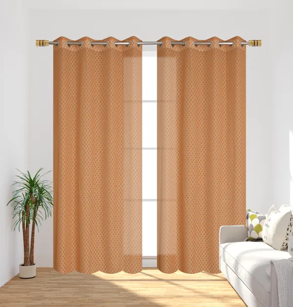 Galaxy_Home_Decor_Transparent_Cross_Net_Design_Sheer_Curtains,Pack_of_2,_Gold