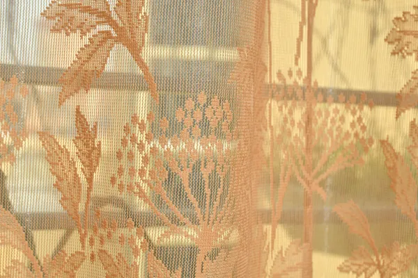 Galaxy_Home_Decor_Transparent_Flower_Net_Design_Sheer_Curtains,_Pack_of_2,Gold