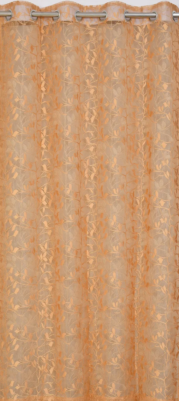 Galaxy_Home_Decor_Transparent_Leaves_Net_Design_Sheer_Curtains,_Pack_of_2,_Gold