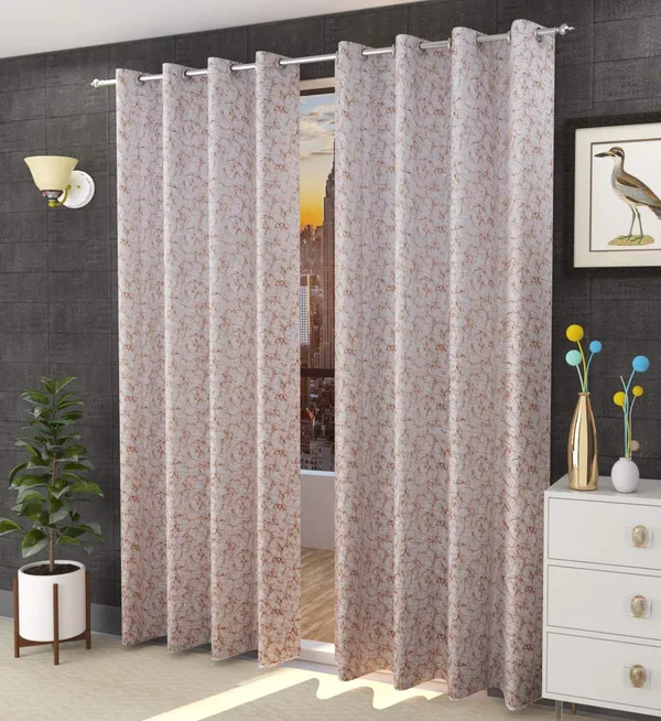 Galaxy_Home_Decor_Printed_Curtains,Pack_of_2,Gold