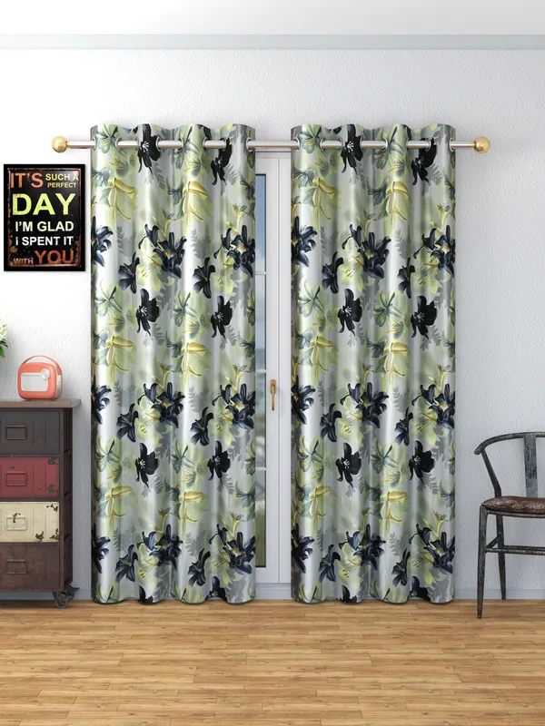Galaxy_Home_Decor_Floral_Printed_Curtains,_Pack_of_2,Green