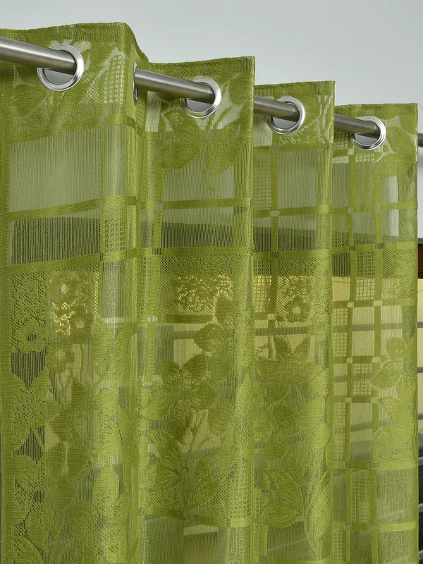 Galaxy_Home_Decor_Transparent_Flower_Net_Design_Sheer_Curtains,_Pack_of_2,_Green