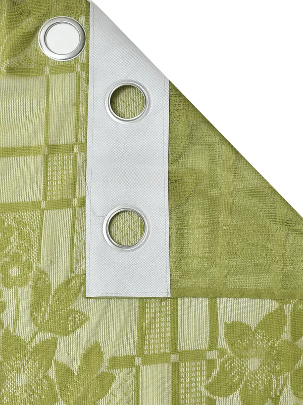 Galaxy_Home_Decor_Transparent_Flower_Net_Design_Sheer_Curtains,_Pack_of_2,_Green
