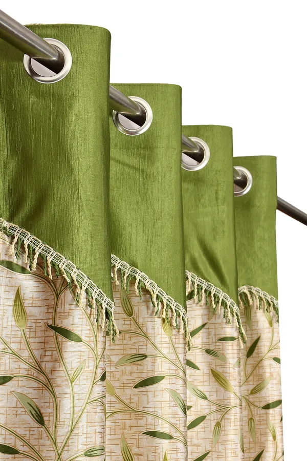 Galaxy_Home_Decor_Printed_Curtains,Pack_of_2,Green