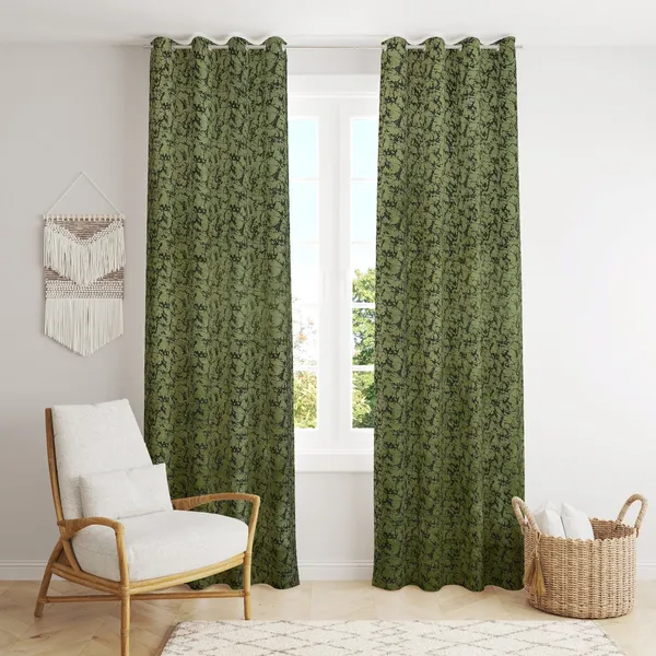 Galaxy_Home_Decor_Printed_Curtains,Pack_of_2,Green