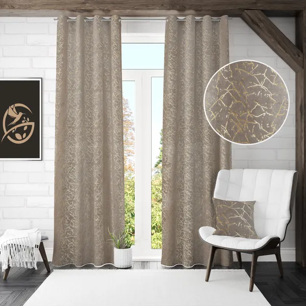 Galaxy_Home_Decor_Printed_Curtains,Pack_of_2,Grey