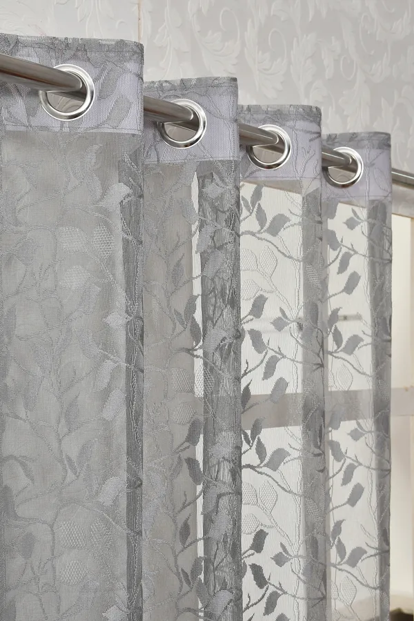 Galaxy_Home_Decor_Transparent_Leaves_Net_Design_Sheer_Curtains,_Pack_of_2,_Grey