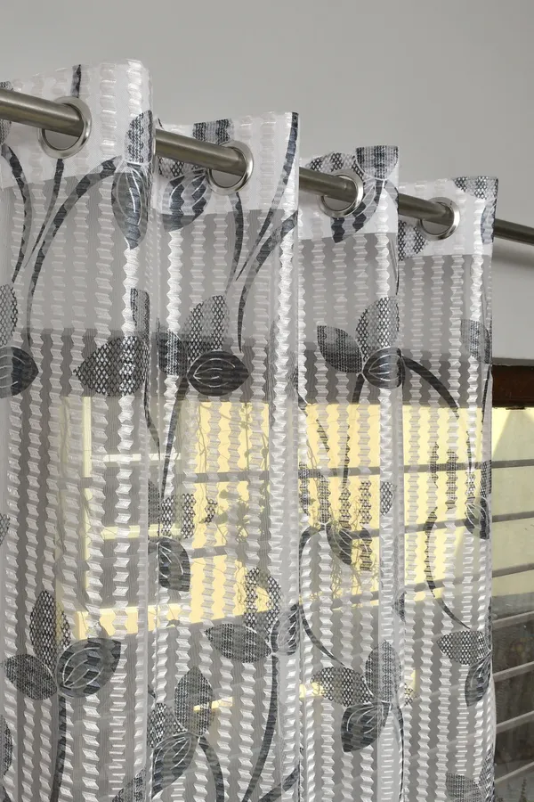 Galaxy_Home_Decor_Transparent_Net_Curtains,Pack_of_2,Grey