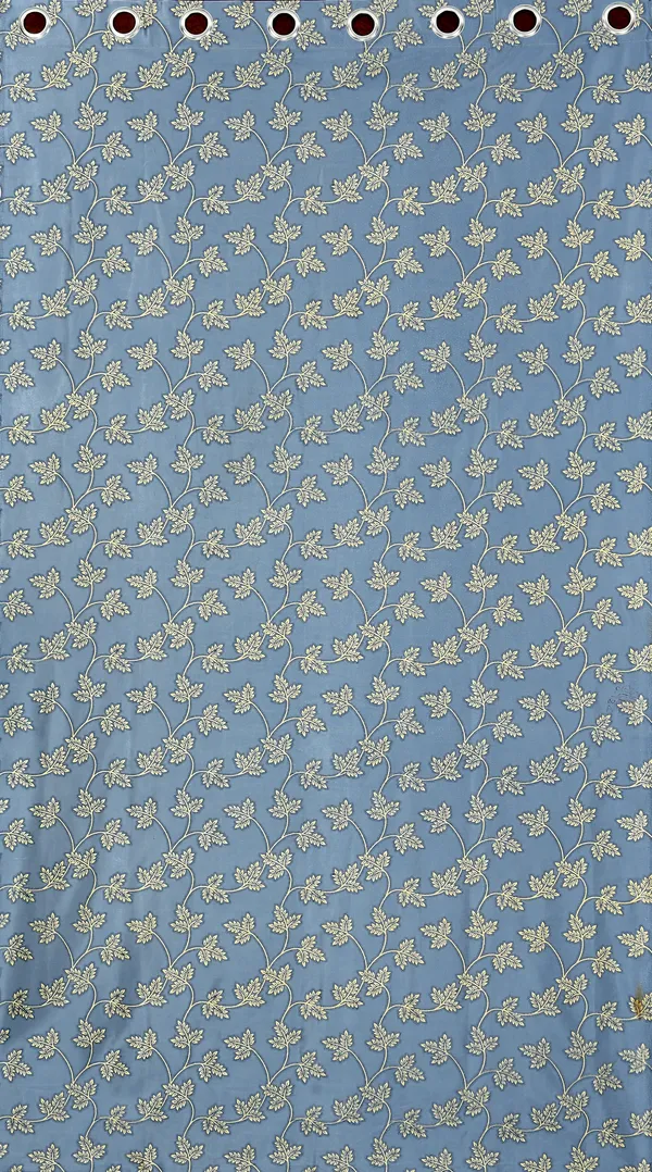 Galaxy_Home_Decor_Floral_Printed_Curtains,Pack_of_2,Grey