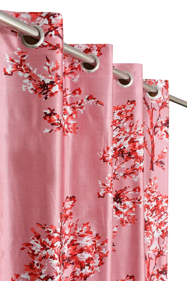Galaxy_Home_Decor_Floral_Printed_Curtains,Pack_of_3,Maroon