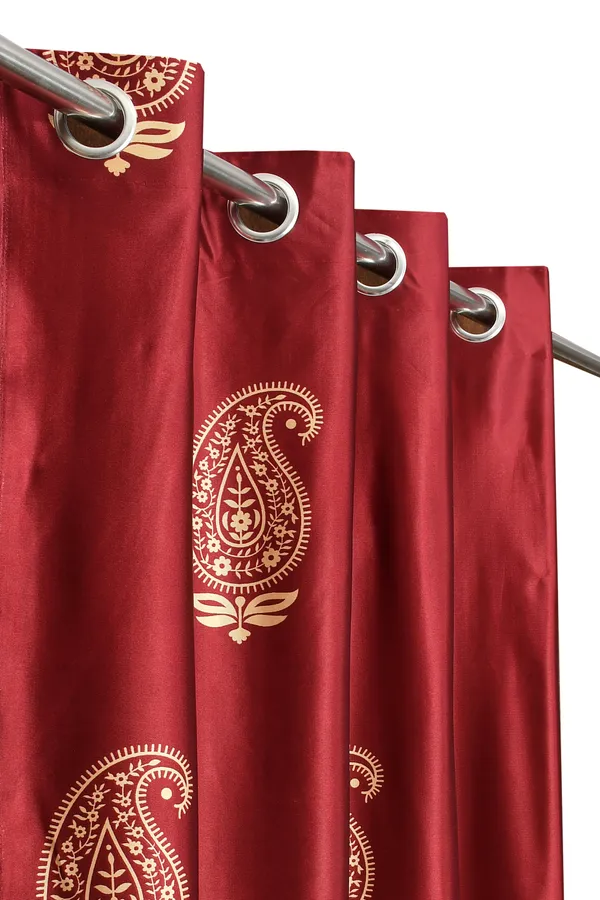 Galaxy_Home_Decor_BigLeaf_Printed_Curtains,_Pack_of_2,Maroon