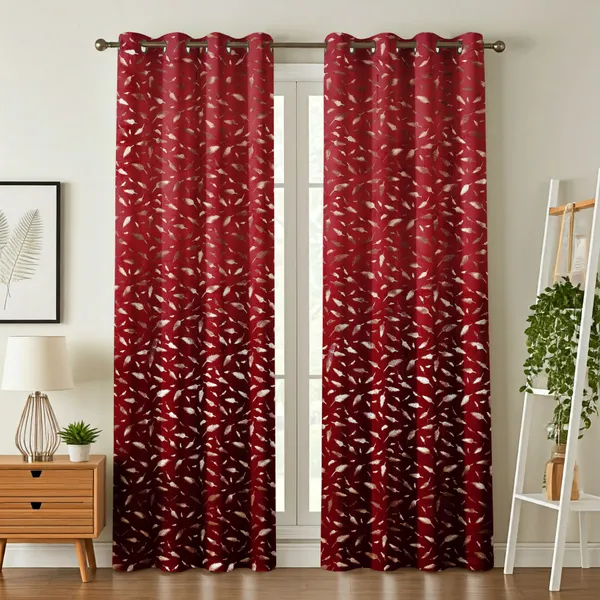 Galaxy_Home_Decor_Printed_Curtains,Pack_of_2,_Maroon