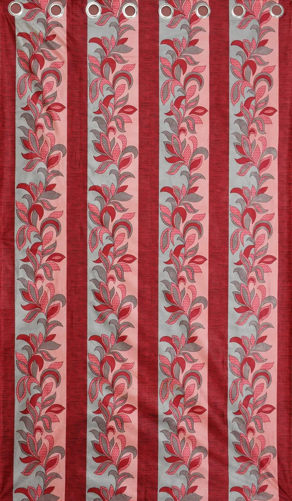 Galaxy_Home_Decor_Indica_Printed_Semi-Transparent_Curtains,Pack_of_2,_Maroon