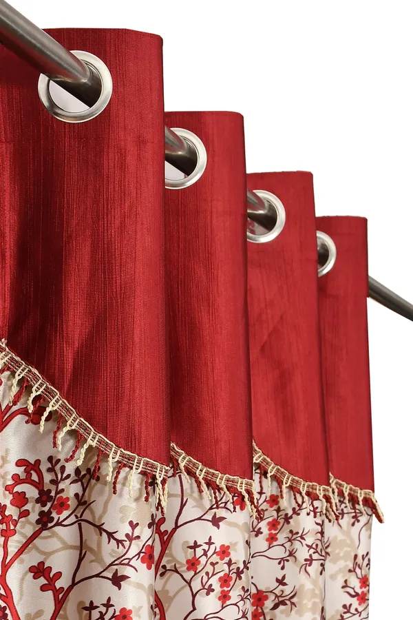 Galaxy_Home_Decor_Printed_Curtains,Pack_of_2,Maroon