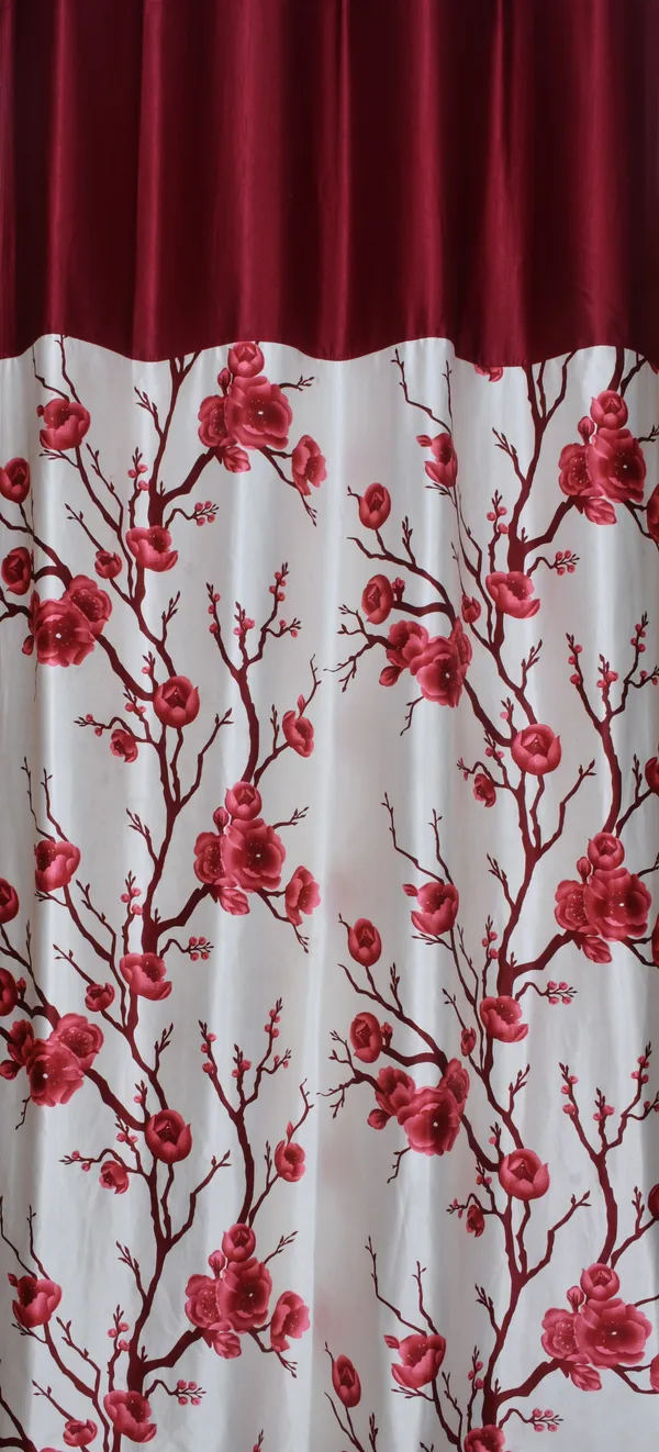 Galaxy_Home_Decor_Floral_Printed_Curtains,Pack_of_2,Maroon