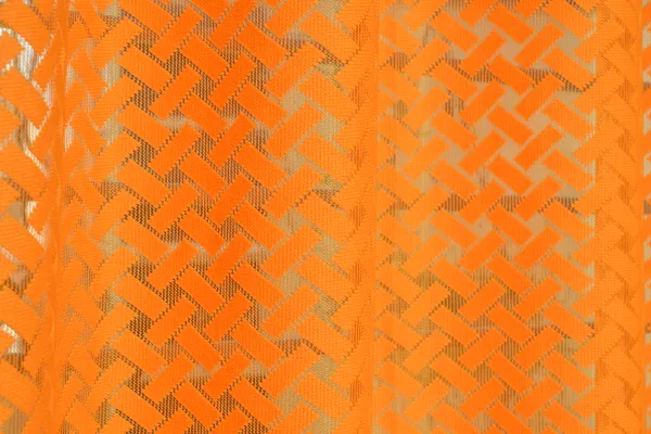 Galaxy_Home_Decor_Transparent_Cross_Net_Design_Sheer_Curtains,Pack_of_2,_Orange