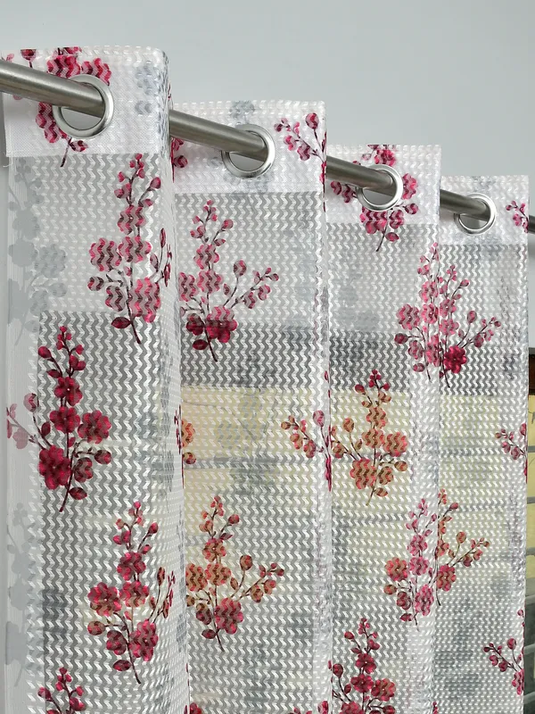 Galaxy_Home_Decor_Transparent_Net_Curtains,Pack_of_4,Pink