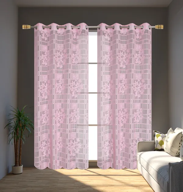 Galaxy_Home_Decor_Transparent_Flower_Net_Design_Sheer_Curtains,_Pack_of_2,_Pink