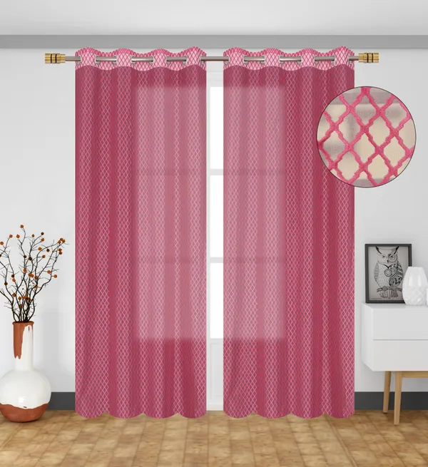 Galaxy_Home_Decor_Transparent_Net_Curtains,_Pack_of_2,_Pink