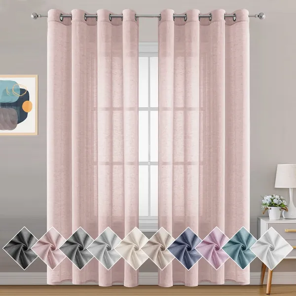 Galaxy_Home_Decor_Solid_Transparent_Curtains,_Pack_of_2_,Pink