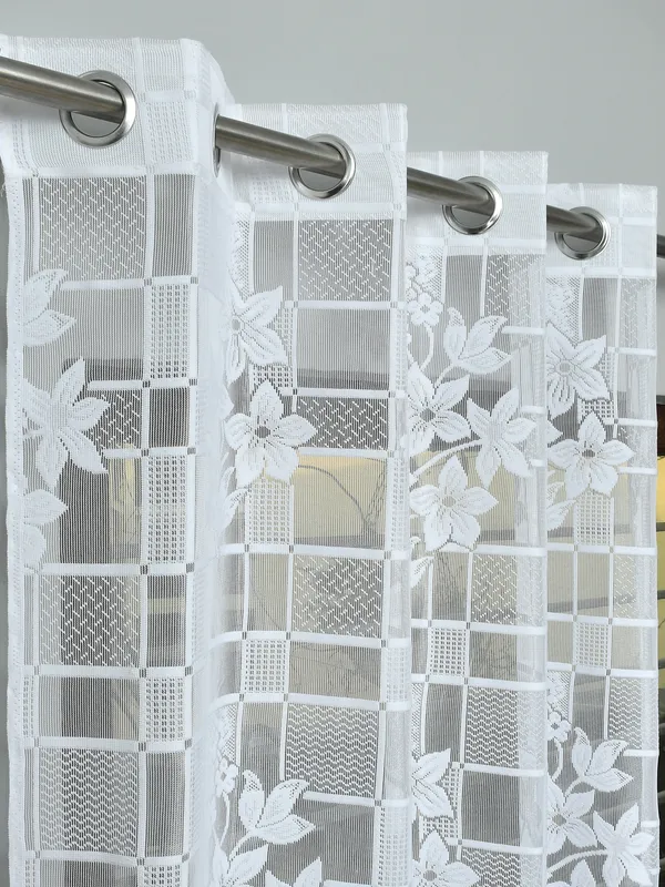 Galaxy_Home_Decor_Transparent_Flower_Net_Design_Sheer_Curtains,_Pack_of_2,_White
