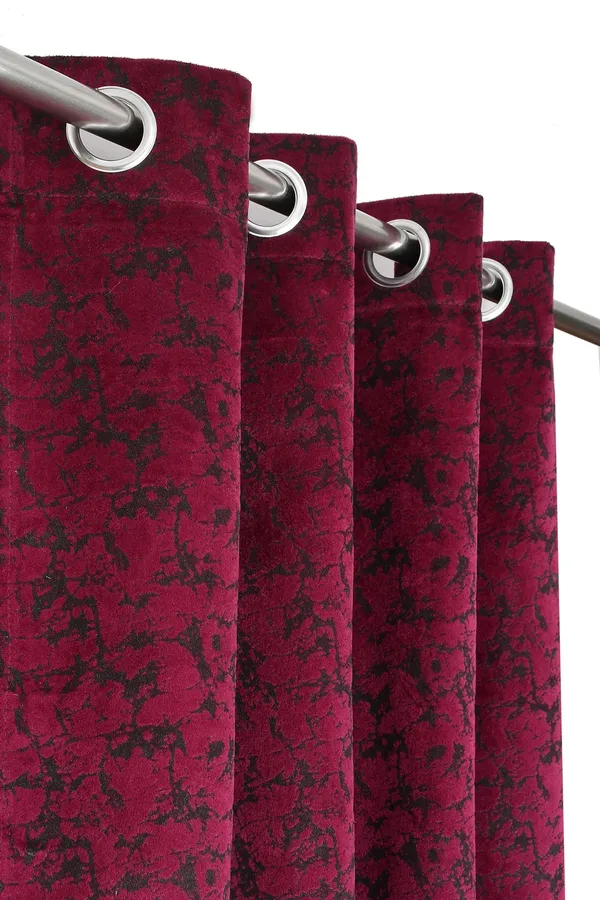 Galaxy_Home_Decor_Printed_Curtains,Pack_of_2,Wine