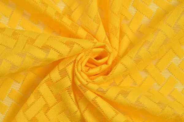 Galaxy_Home_Decor_Transparent_Cross_Net_Design_Sheer_Curtains,Pack_of_2,_Yellow