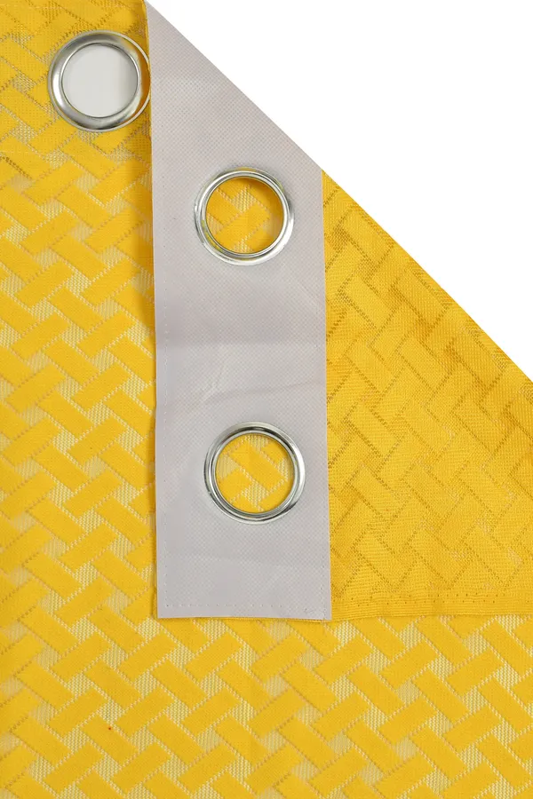 Galaxy_Home_Decor_Transparent_Cross_Net_Design_Sheer_Curtains,Pack_of_2,_Yellow