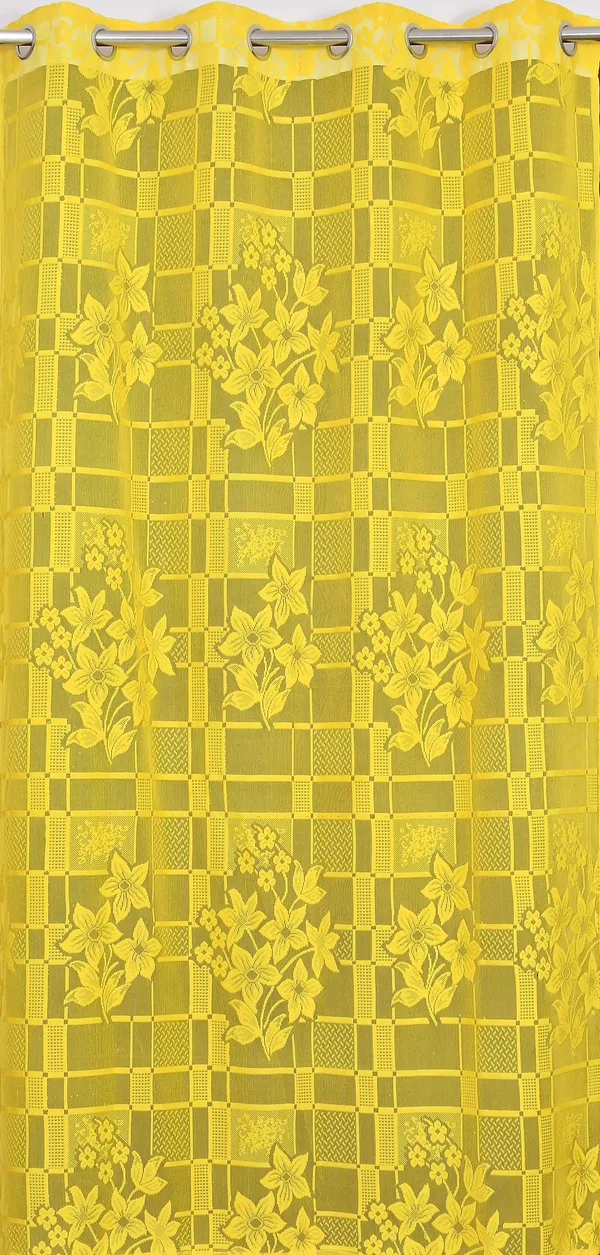 Galaxy_Home_Decor_Transparent_Flower_Net_Design_Sheer_Curtains,_Pack_of_2,_Yellow