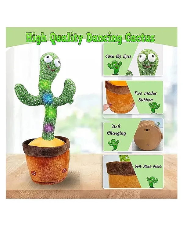 Super_Toy_Dancing_Cactus_Talking_Plush_Toy_With_Singing_&_Recording_Function_Rechargeable_-_Repeat_What_You_Say_Electronic_Light_Up_Interactive_Toy_For_Toddler_With_Usb_Charging_Cable�- Pack�Of�1