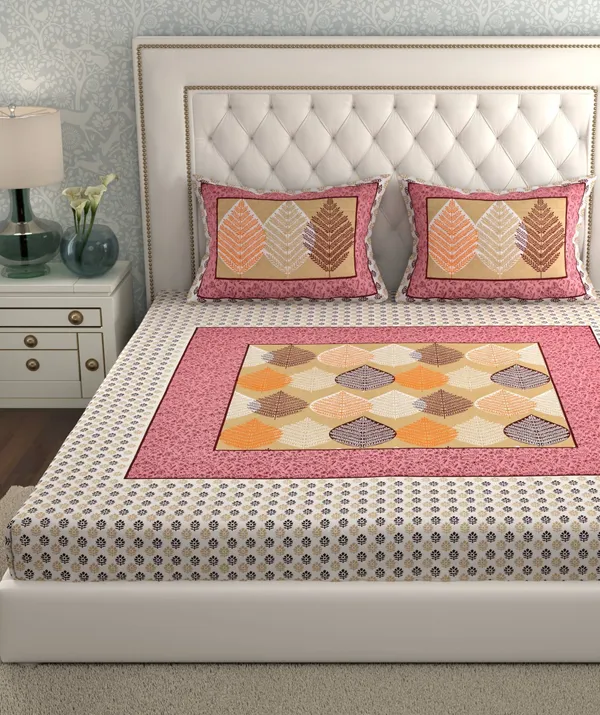 Rajasthani_Jaipuri_Traditional_Cotton_Double_Size_Bedsheet_with_2_Pillow_Cover_(Pink)