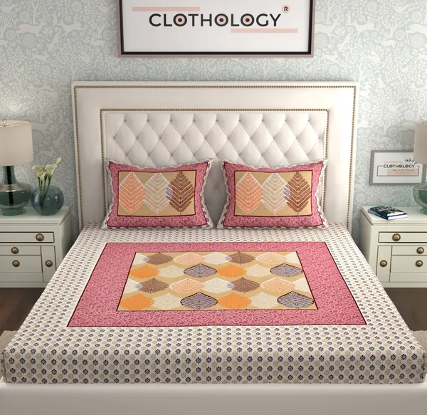 Rajasthani_Jaipuri_Traditional_Cotton_Double_Size_Bedsheet_with_2_Pillow_Cover_(Pink)