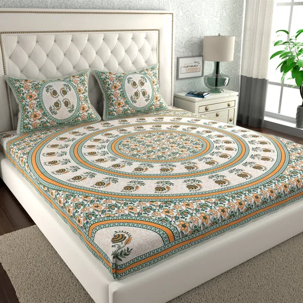 Rajasthani_Jaipuri_Traditional_Cotton_Double_Size_Bedsheet_with_2_Pillow_Cover_(Multicolor)