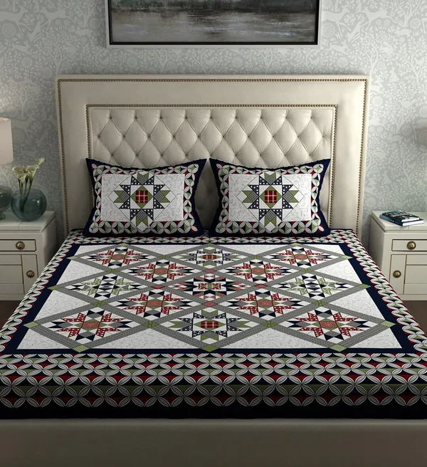 Rajasthani_Jaipuri_Traditional_Cotton_Double_Size_Bedsheet_with_2_Pillow_Cover_(Grey_&_Multicolor)