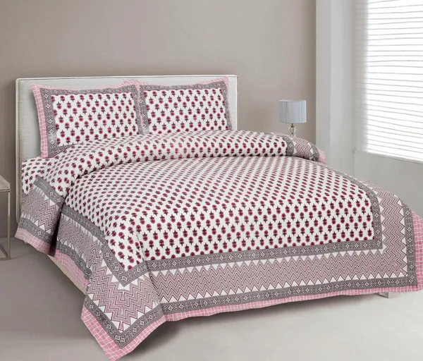 Rajasthani_Jaipuri_Traditional_Cotton_King_Size_Bedsheet_with_2_Pillow_Cover_(Maroon,_Pink_&_White)