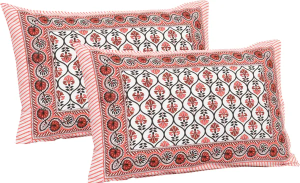 Rajasthani_Jaipuri_Traditional_Cotton_King_Size_Bedsheet_with_2_Pillow_Cover_(Peach,_Brown_&_Green)